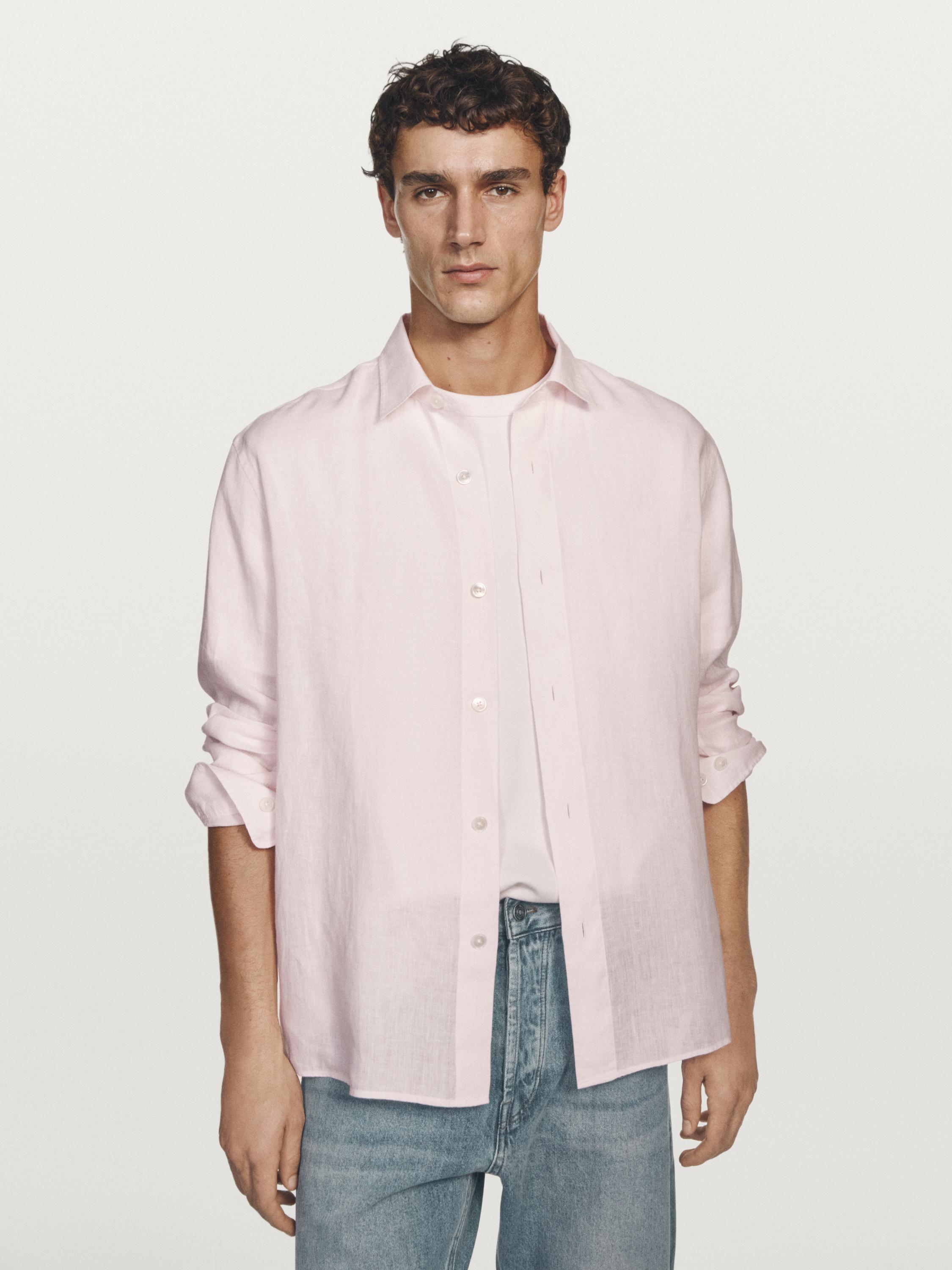100% linen regular fit shirt